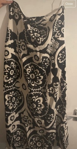 Abito bianco nero taglia 22 - bianco,