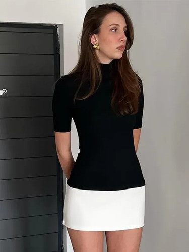Mini abito donna girocollo - mini,