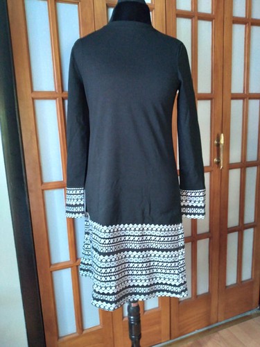 Abito donna bianco nero - e,