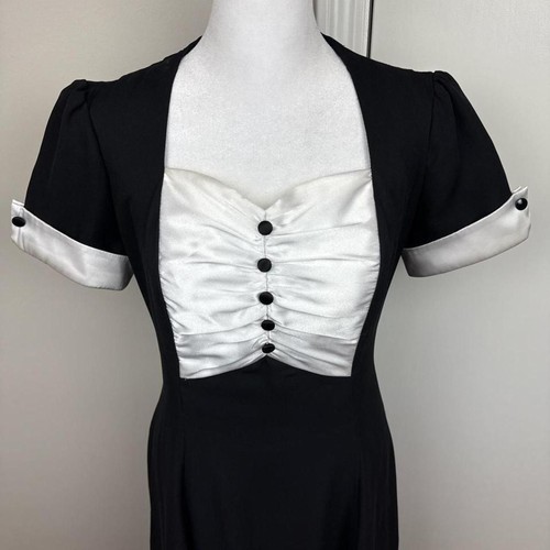 Abito donna bianco nero - e,