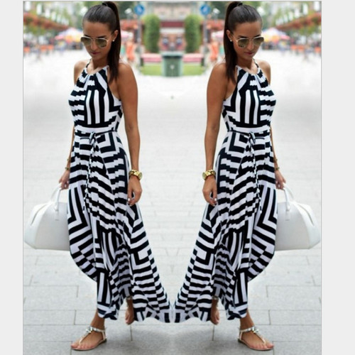 Abito donna bianco nero - donna,
