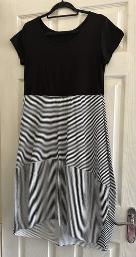 Abito midi righe bianco e - a,