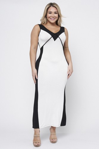 Maxi abito donna taglie - , forti