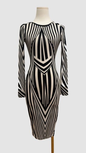 Abito bodycon geometrico - abito,