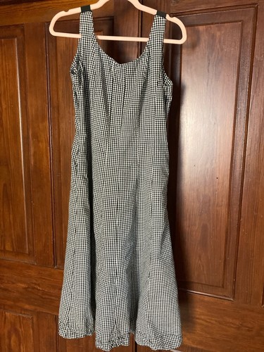 Abito midi gingham bianco - gingham, e