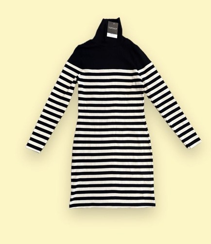 Abito girocollo bianco - e, nero