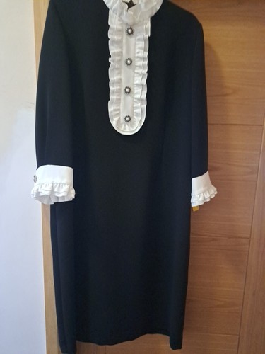 Abito bianco nero - e,