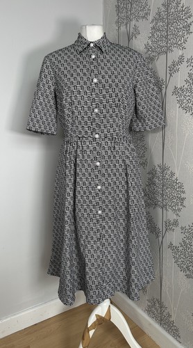 Abito camicia bianco nero - abito,