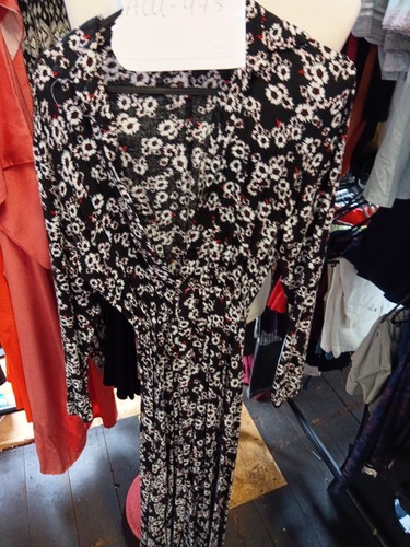 Maxi abito manica lunga stampa - maxi,
