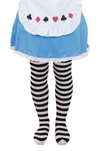 Collant righe bianco nero - collant,