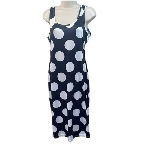 Abito midi bianco nero - bianco, a