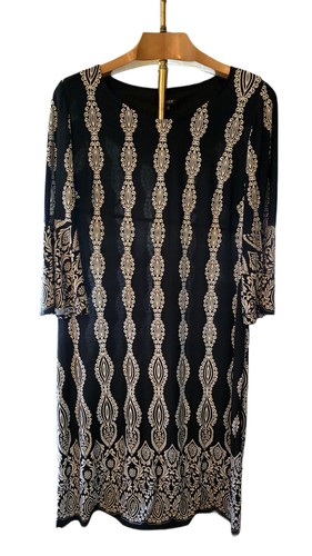 Abito donna bianco nero - bianco,