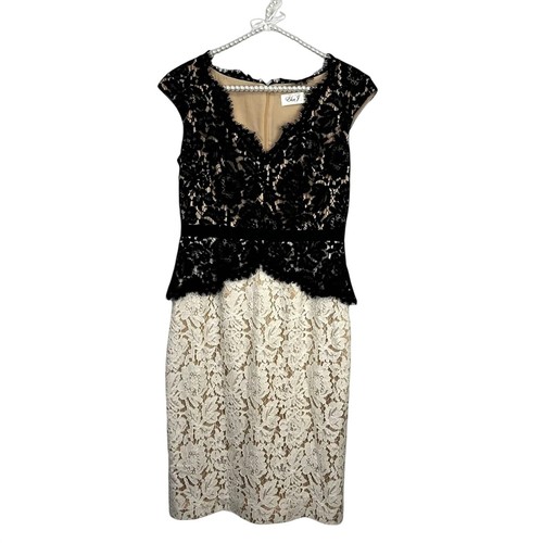 Abito eliza bianco nero - j, e