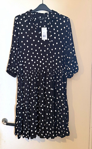 Abito nero bianco pois a - f&f,