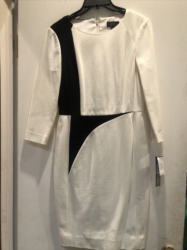 Abito tahari bianco nero - bianco,